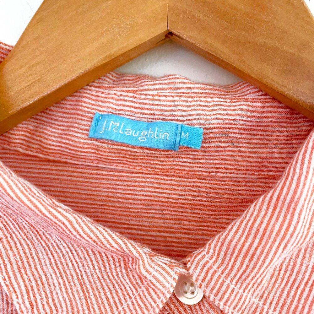 J. McLaughlin Lightweight Cotton Button Front, Si… - image 3